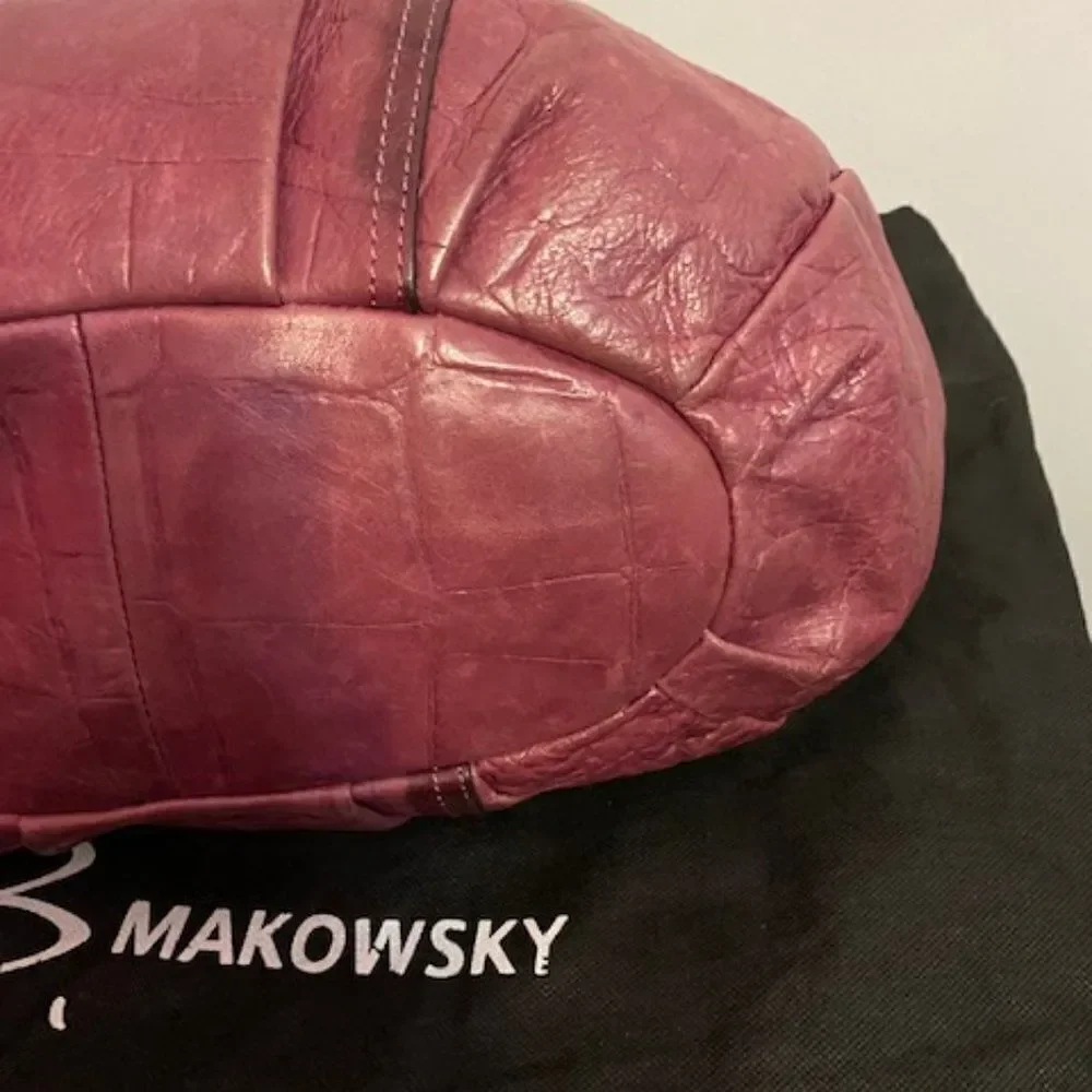 B. Makowsky  Blush Soft Pebble leather Hobo and Dust bag